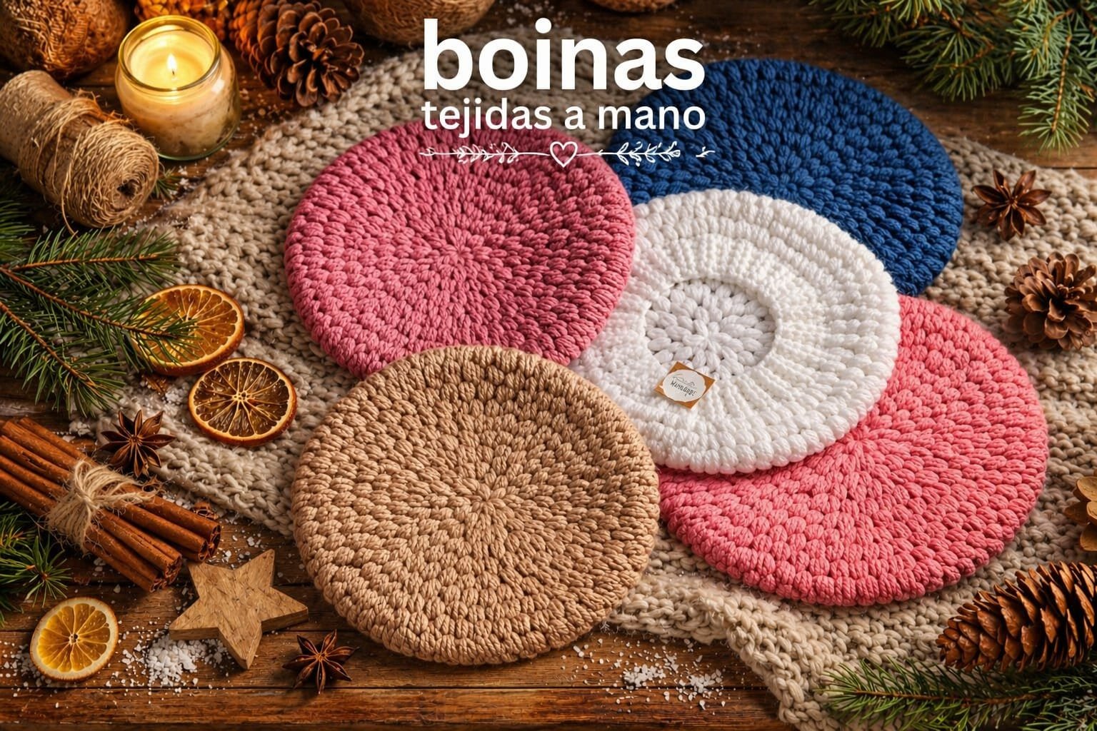 Boinas Tejidas a Mano