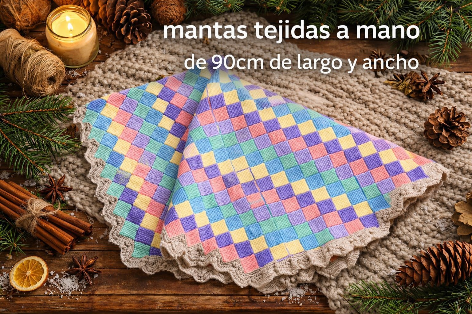 mantas Tejidas a mano