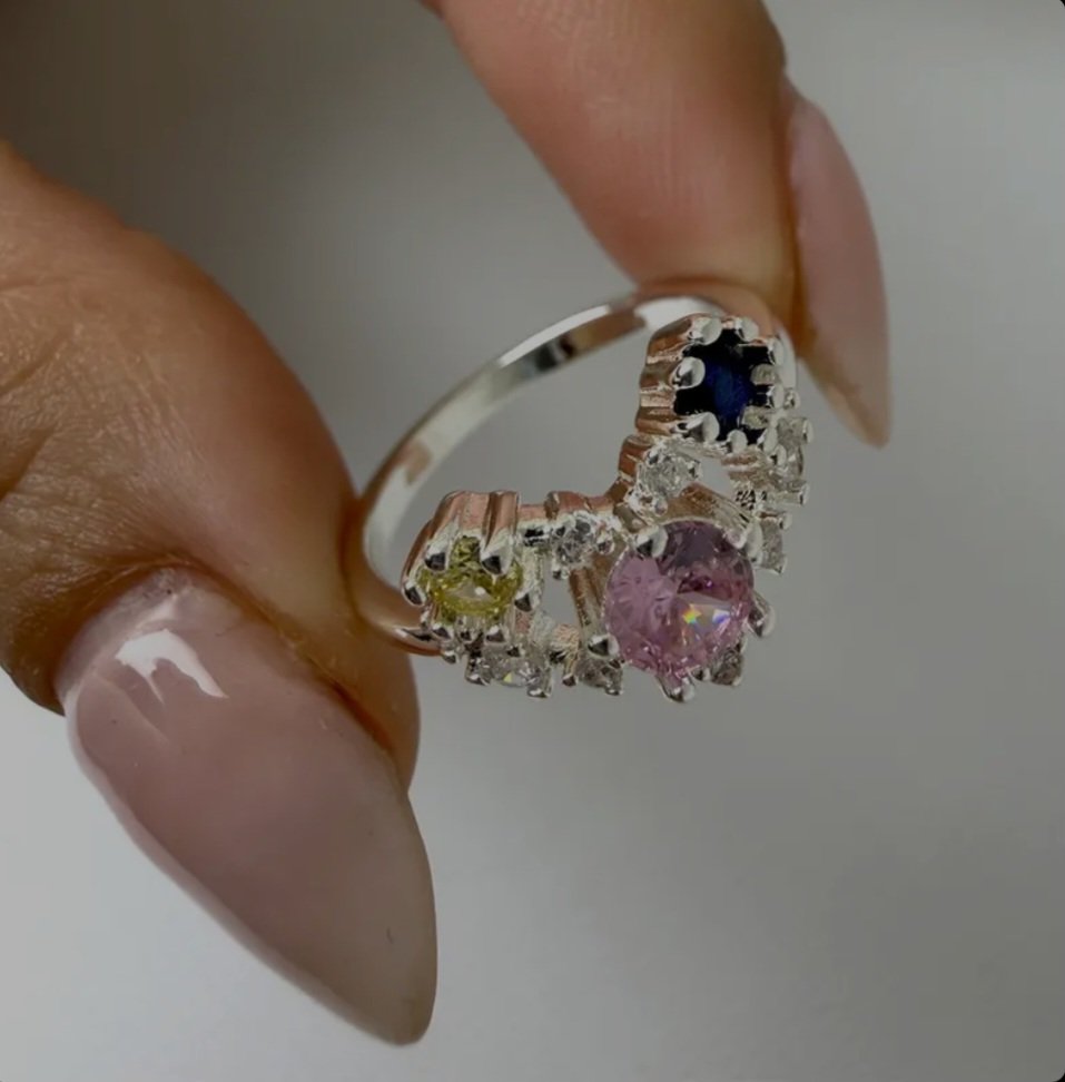 Anillo Acero Blanco